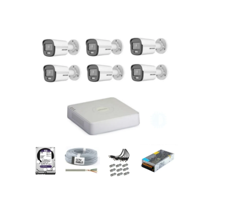 6 Kameralı ColorVu Kamera Sistemi